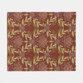 William Morris Kerstmis Fleece Deken (Voorkant (Horizontaal))