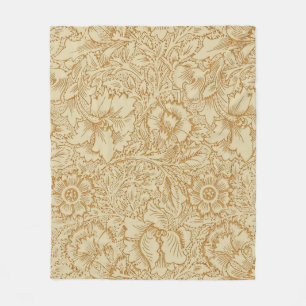 William Morris Klaproos Bloem Behang Fleece Deken