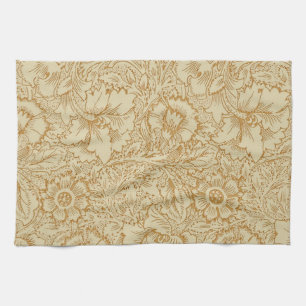 William Morris Klaproos Bloem Behang Theedoek