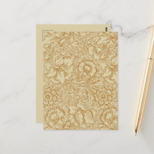 William Morris Klaproos Bloemenbehang Briefkaart