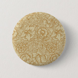 William Morris Klaproos Bloemenbehang Ronde Button 5,7 Cm