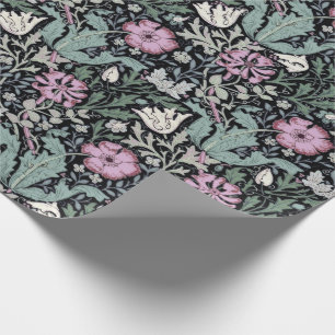 William Morris Klaproos Botanische Victoriaanse Be Cadeaupapier