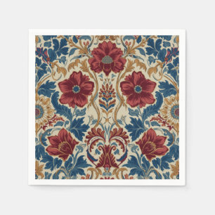 William Morris Klaprozen Art Nouveau Bloempatroon Servet