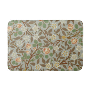 William Morris klaver botanische bloem Badmat