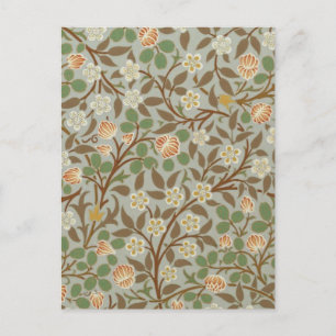 William Morris klaver botanische bloem Briefkaart