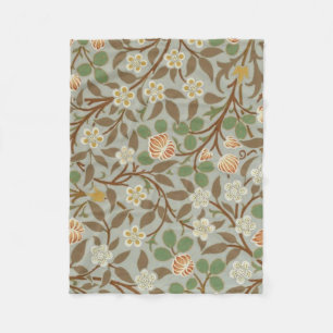 William Morris klaver botanische bloem Fleece Deken