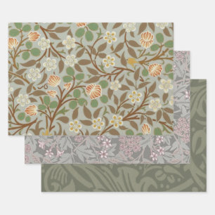 William Morris klaver botanische bloem Inpakpapier Vel