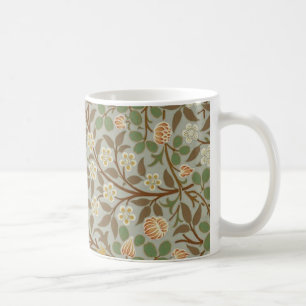 William Morris klaver botanische bloem Koffiemok