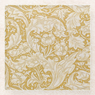 William Morris Knoopsgat Bloem Klassieker Glazen Onderzetter