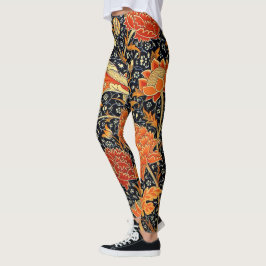 William Morris - Krijt, vintage patroon Leggings
