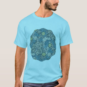 William Morris, kunstmatig nieuw patroon, zeewier, T-shirt