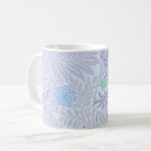 William Morris - Larkspur - Blauwe bloemen en blad Koffiemok (Voorkant links)