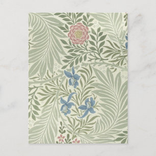 William Morris Larkspur Bloemenbehang Briefkaart