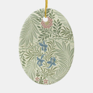 William Morris Larkspur Bloemenbehang Keramisch Ornament
