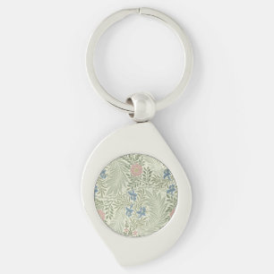 William Morris Larkspur Bloemenbehang Sleutelhanger