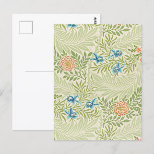 William Morris Larkspur Floral Pattern Briefkaart