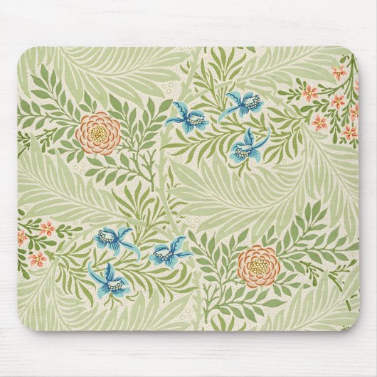 William Morris Larkspur Floral Pattern Muismat (Voorkant)