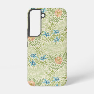 William Morris Larkspur Floral Pattern Samsung Galaxy Hoesje
