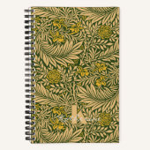 William Morris Larkspur Patroon Monogram Notitieboek (Voorkant)