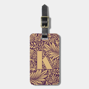 William Morris Larkspur Pattern Bagagelabel