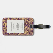 William Morris Larkspur Pattern Bagagelabel (Achterkant horizontaal)