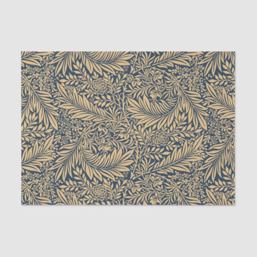  William Morris Larkspur Pattern Tissuepapier (Voorkant)