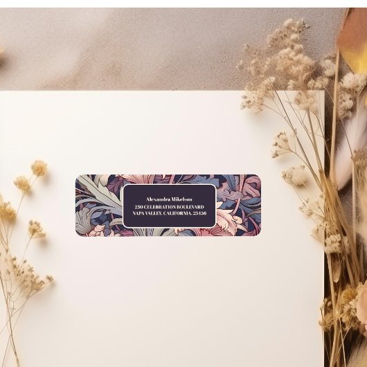 William Morris Lavender Bridal Etiket