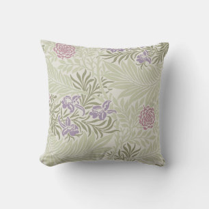 William Morris Lavender & Roze Larkspur Patroon Kussen