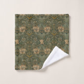 William Morris : Le chou vert (Gant de toilette)