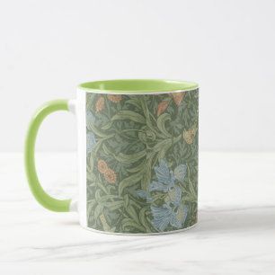 William Morris Leaves Floral Bird Iris Mok