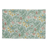 William Morris Leicester Leaves Flowers Carnance Kussensloop (Achterkant-Links)