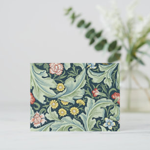 William Morris - Leicester vintage bloemontwerp Briefkaart
