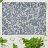 William Morris Leiste Blau Distel Behang Theedoek (Gevouwen)