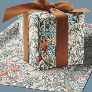 William Morris Lelie Art Nouveau Bloempatroon Cadeaupapier