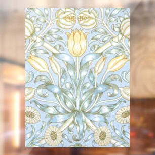 William Morris lelie en granaatappel bloempatroon Raamsticker