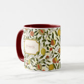 William Morris Lemons Granaatappel Patroon Mok (Voorkant links)