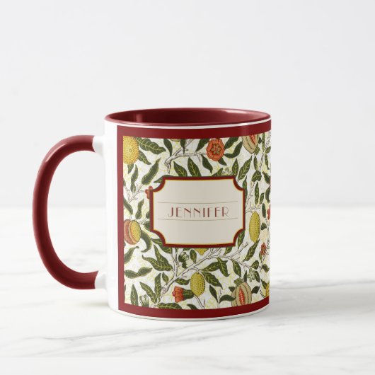 William Morris Lemons Granaatappel Patroon Mok (Links)