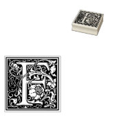 William Morris Letter F Rubberstempel (Gestempeld)