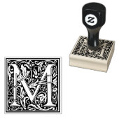 William Morris Letter M Rubberstempel (Gestempeld)