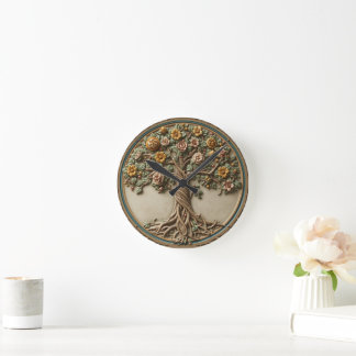 William Morris levensboom Vintage pre-rafaelitisch Ronde Klok