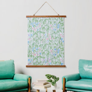 William Morris Lieve Erwt Pastel Bloem Kunst Hangend Wandkleed