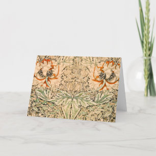 William Morris LILIES Gevouwen Wenskaart Kaart