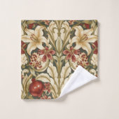 William Morris Lily and Pomegranate Floral pattern (Gant de toilette)