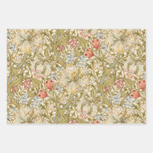 William Morris Lily Art Nouveau Floral Inpakpapier Vel (Voorkant)