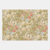 William Morris Lily Art Nouveau Floral Inpakpapier Vel (Voorkant)