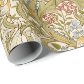 William Morris Lily Art Nouveau Floral Pattern Cadeaupapier (Rol Hoek)