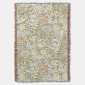 William Morris Lily Art Nouveau Floral Pattern Deken (Voorkant Verticaal)