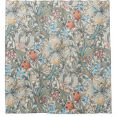 William Morris Lily Art Nouveau Floral Pattern Douchegordijn (Voorkant)