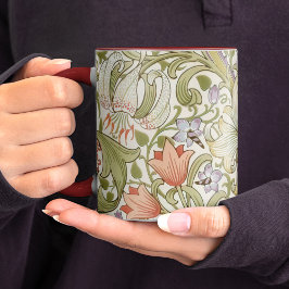 William Morris Lily Art Nouveau Floral Pattern Twe Mok