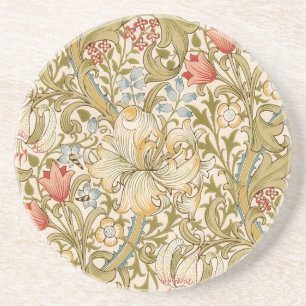 William Morris Lily Art Nouveau Zandsteen Onderzetter